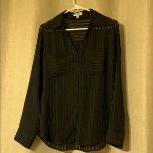 Express slim fit Portofino long sleeve top.